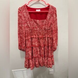 Red Floral Women's dress